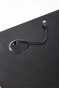 Birou de gaming B40 negru/rosu L100 cm