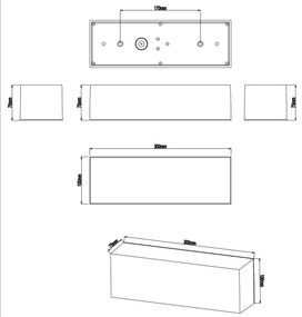 Aplică LED pentru baie Top Light BOXTER LED/12W/230V IP65 4000K