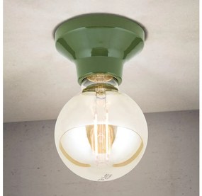 Orion - Plafonieră FROST 1xE27/60W/230V verde