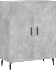 vidaXL Dulap, gri beton, 69,5x34x90 cm, lemn compozit