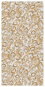 Tapet - ornamente 3D, alb