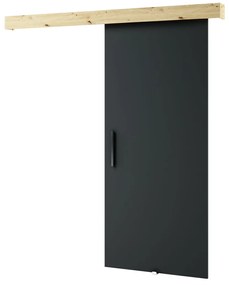 Uși culisante 90 cm Lovella (stejar artisan + negru mat). 1043544