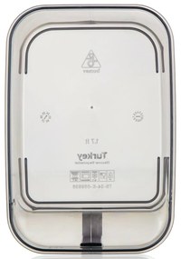 Banquet Cutie de depozitare cu mâner ZOYA 1,7 l,fumurie, 1,7 l