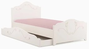 Sertar alb pentru pat de 90 x 200 cm alb Sweet