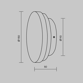 Aplica de perete minimalista piatra alba Texture