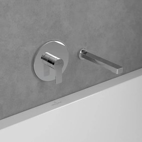 Baterie dus incastrata Villeroy&Boch Architectura monocomanda crom lucios fara corp ingropat