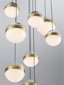 Lustra cu 9 Pendule LED stil modern ALAZ