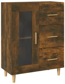 vidaXL Dulap, stejar fumuriu, 69,5x34x90 cm, lemn compozit