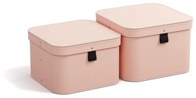 Cutii de depozitare 2 buc. din carton cu capac Ludvig – Bigso Box of Sweden