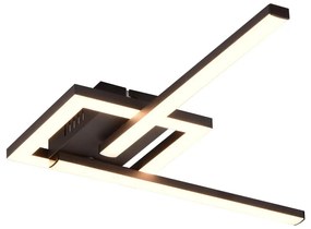 Plafonieră neagră LED 16x54 cm Viale – Trio