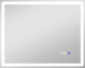 HOMCOM Oglindă Baie Bluetooth LED Antiabur Tactil | Aosom Romania