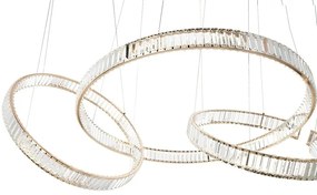 Lustra XXL suspendata LED design ambiental Ring LINE 8 auriu