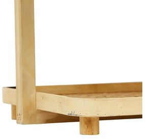 Etajera din lemn de bambus, cu 2 rafturi, Ladret