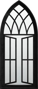vidaXL Oglindă,negru, 70x30 cm,fier, pentru utilizare în interior
