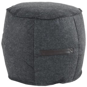 Taburet, material textil gri/maro, RAGIN