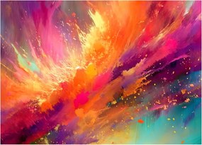 Tablou pe sticlă - Abstractizare dinamică (70x50 cm)