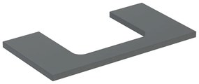 Blat pentru lavoar Geberit One cu decupaj in mijloc lava mat 90 cm