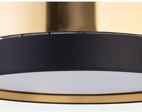 Plafonieră HILTON 4xE27/15W/230V d. 60 cm alamă/neagră