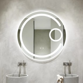 Oglinda Led Rotunda, 70cm, Oglindă Cosmetică, EsnJ130