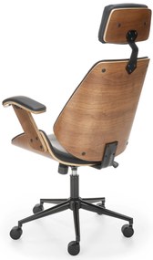 Scaun de birou Ingleton (nuc + negru). 1039608