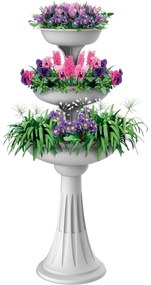 Cascadă pentru flori Trevy alb, 50 x  114 cm