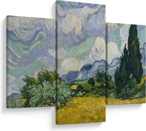 Tablou - Vincent van Gogh, Wheat Field with Cypresses, reproducere (90x60 cm)