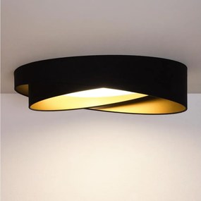 BRILAGI- Plafonieră LED VELVET TWIST LED/24W/230V 4000K, Ø 55 cm, negru/auriu