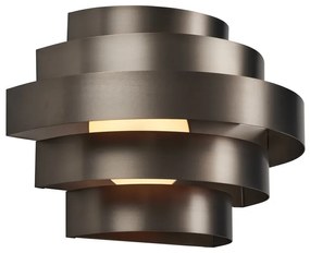Lampă de perete modernă gunmetal cu LED inclus, cu 3 trepte de intensitate luminoasă - Lines