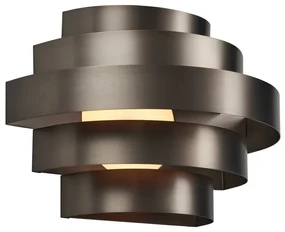 Lampă de perete modernă gunmetal cu LED inclus, cu 3 trepte de intensitate luminoasă - Lines