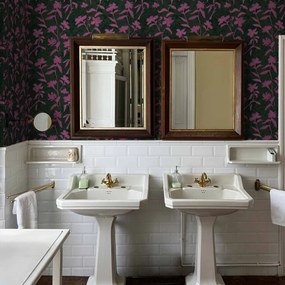 Tapet lavabil Blooming Damask, Fuchsia, TresTintas 5mp / rola