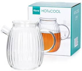 Carafă din sticlă cu capac 4Home StripeHot&Cool, 1 l