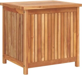vidaXL Ladă de depozitare grădină, 60x50x58 cm, lemn masiv de tec