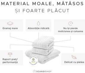 Prosop de maini Classic 50 x 100 cm alb, 100% bumbac