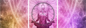 Tablou meditație (cu ceas) (90x30 cm)