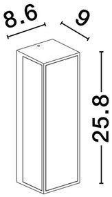 Aplica de perete LED iluminat exterior decorativ IP65 ASTRAL