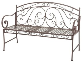 Bancă de grădină maro din metal Saket – Garden Pleasure