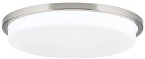 Plafoniera LED moderna LEROX 40cm crom satin