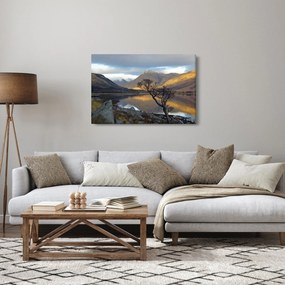 Tablou - Munții de lângă lac (90x60 cm)