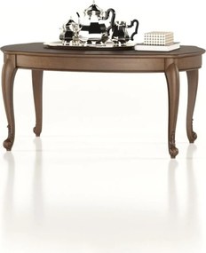 Măsuță lemn masiv de Cafea Celisea, 110 × 71 × 52 cm - Ivoire