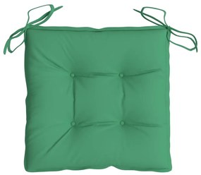 Perne de scaun, 4 buc, verde, 50 x 50 x 7 cm, textil 4, Verde, 50 x 50 x 7 cm