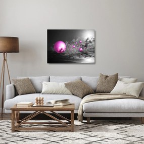 Tablou pe sticlă bilelor roz (70x50 cm)