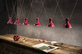 Lustra cu 3 pendule design retro realizata manual din ceramica INDUSTRIAL