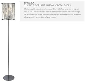 Lampadar / Lampa de podea moderna design elegant Elise EU8932CC SRT