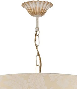 Brilagi - Candelabru suspendat pe lanț SONIA 3xE27/15W/230V Ø 56 cm crem cu patină