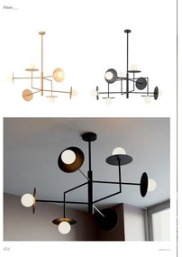 Lustră pe tijă Redo 01-2733 PLATO 6xG9/10W/230V auriu