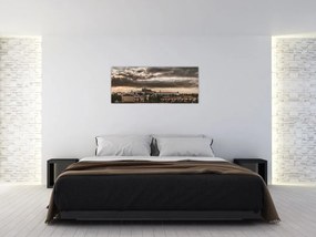Tablou Castelului Praga în amurg (120x50 cm)