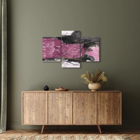 Tablou - Abstracție roz-roșu (90x60 cm)
