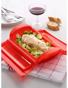 Recipient din silicon pentru gătire la aburi – Lékué