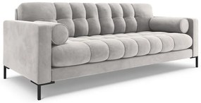 Canapea Bali 3 locuri velvet/picioare negre L177 cm