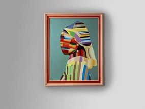 Tablou decorativ Joven con perla POP, 84x104cm